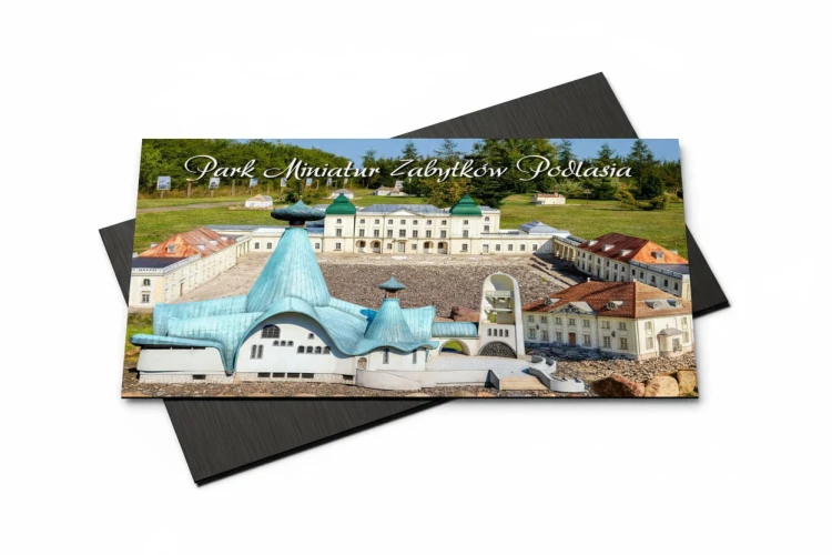 Magnes na lodówkę pamiątka z Parku Miniatur Hajnówka